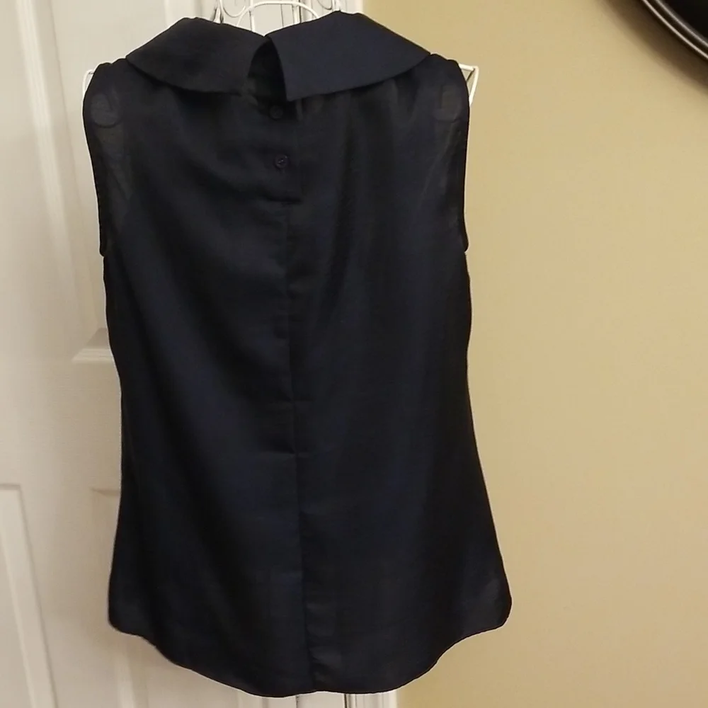 Dark Navy Talbots top - Picture 4 of 7